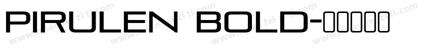 Pirulen Bold字体转换